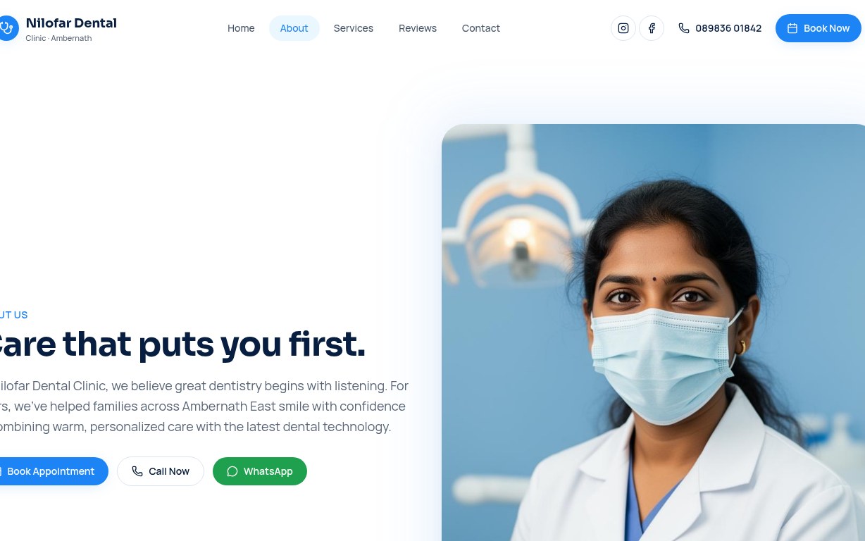 Nilofar Dental about section