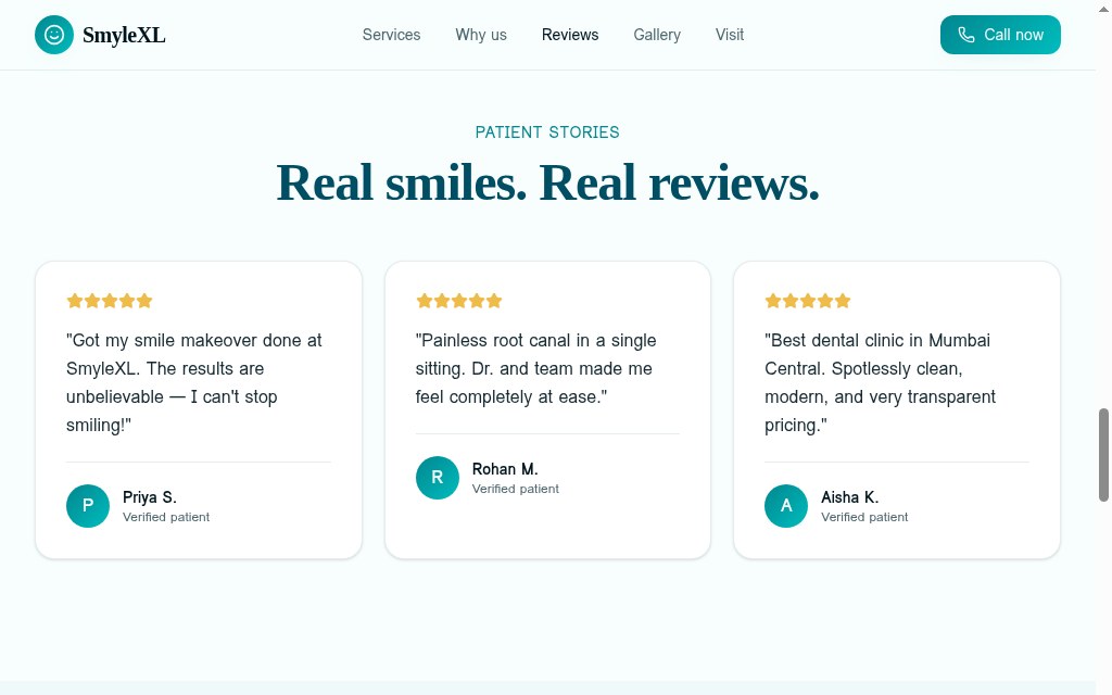 SmyleXL patient reviews